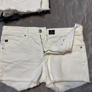 AG White Jean Shorts, Size 27